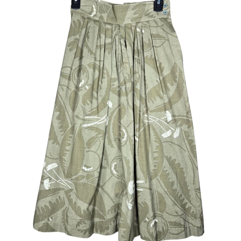 Vintage Trotters Classics Skirt Juniors 7 Equestrian Sturdy Cotton Floral Pleats